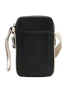 La Cuerda Vertical Messenger, &pound;150, Handbags, Black/Cream, Leather, Back view